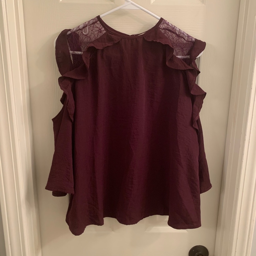 Burgundy blouse